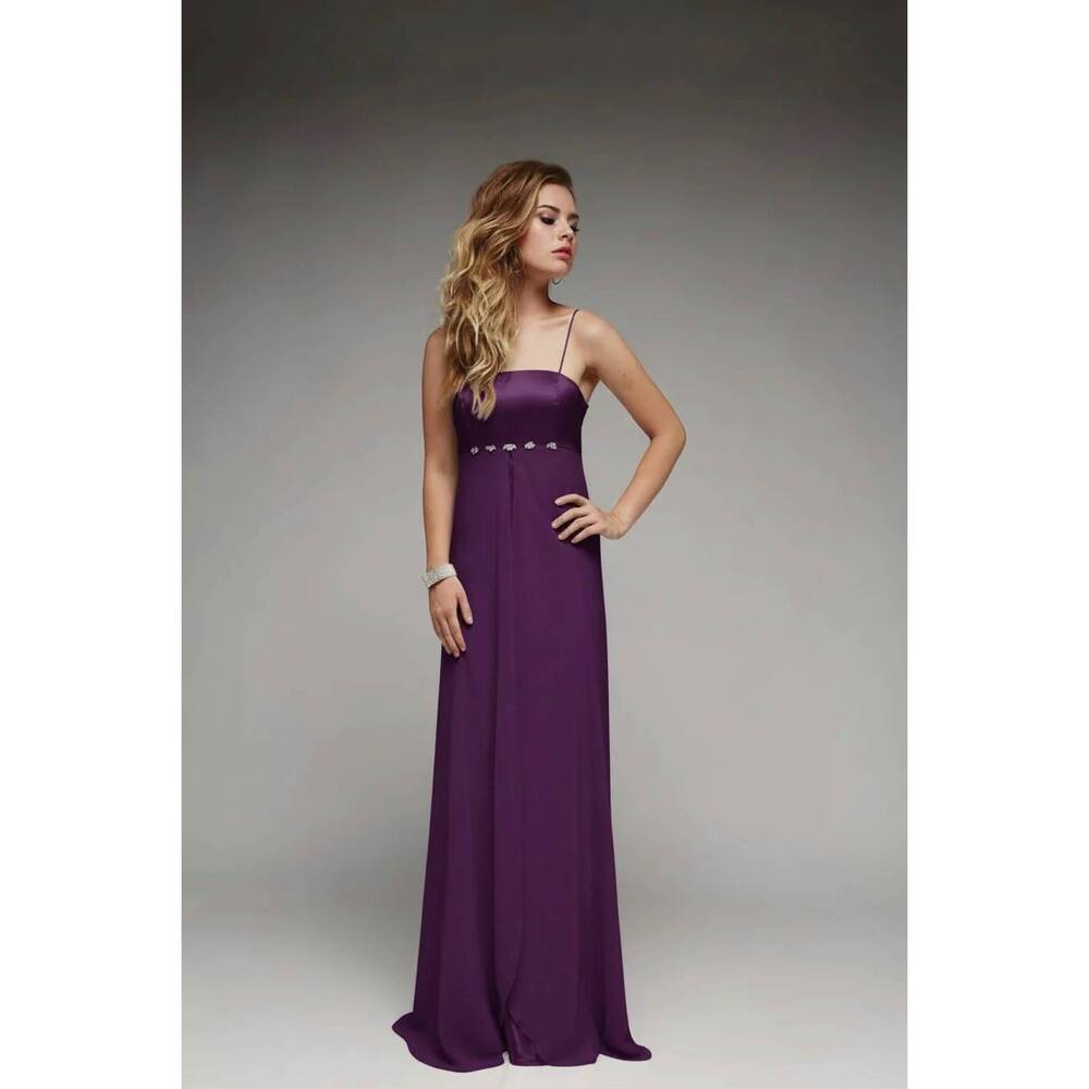 NEW LAST DRESS silken symphony gown in purple